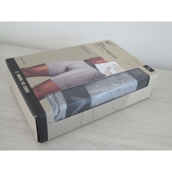 Nike KE1076 033 Men's Sz L (36-38) 2-Pack Gray Dri-FIT ReLuxe Boxer Briefs - Picture 3 of 4
